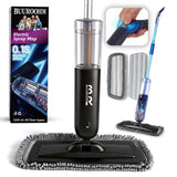 Electric Spray Mop Floor Cleaner with 2 Mopping Pads 720ml Bottle & Scraper 360° Swivel Head Lightweight Cordless Wet Dry Cleaner for Hardwood Floor