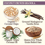 Laura's Gourmet Granola Coconut Crunch, 2 lb, Gluten-Free Oats, Vegan, Dairy & Soy Free Snack, Organic Agave & Coconut Chips, Artisan, Breakfast