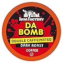 Java Factory Extra Caffeine Strong Coffee Pods, Extra Bold, Caffeinated Dark Roast, 12 Count