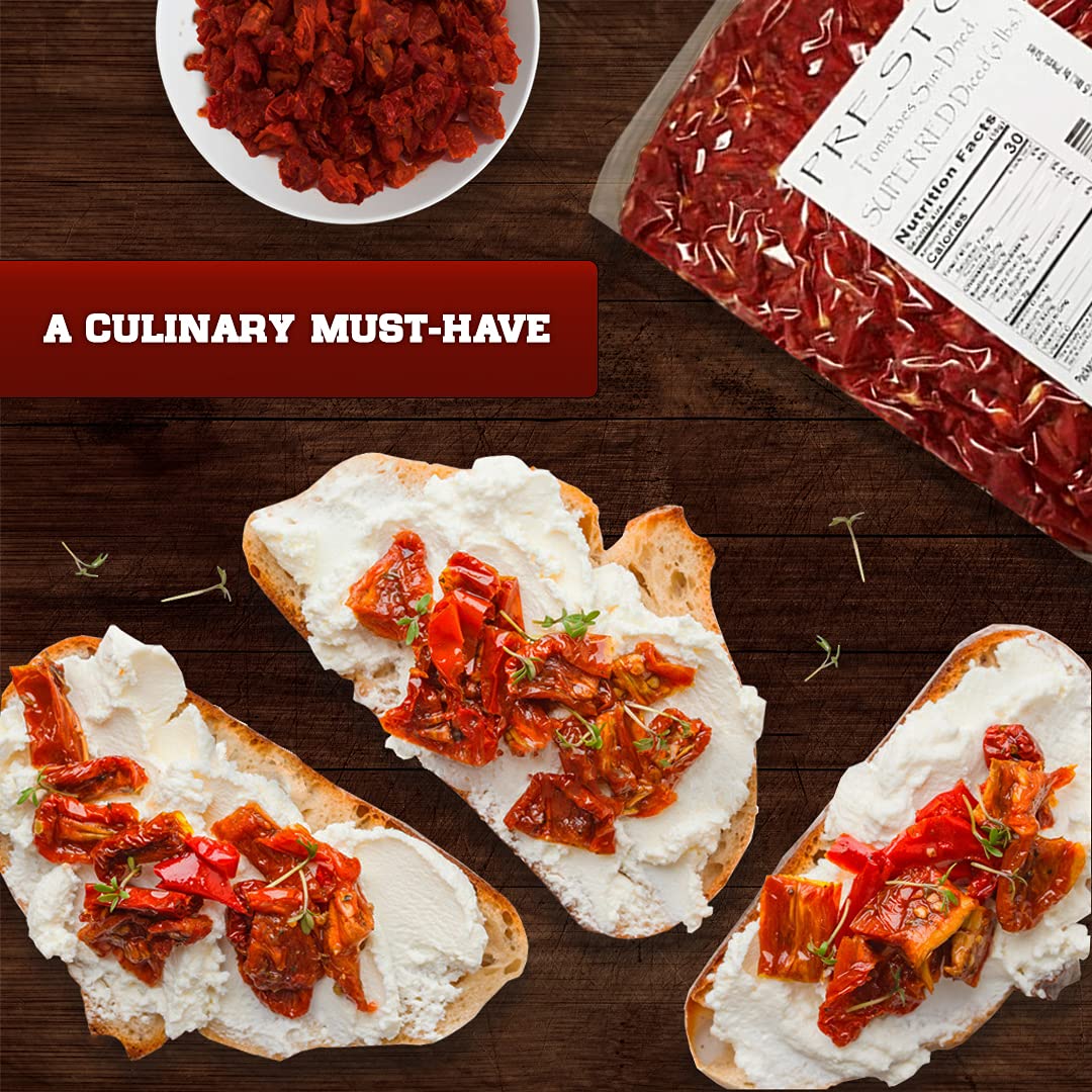 Tomatoes Sun-Dried, SUPER RED Diced cut, Ready to Eat Vegetables | Produced from fresh field-grown tomatoes, cut into diced cut | Nutrient Full