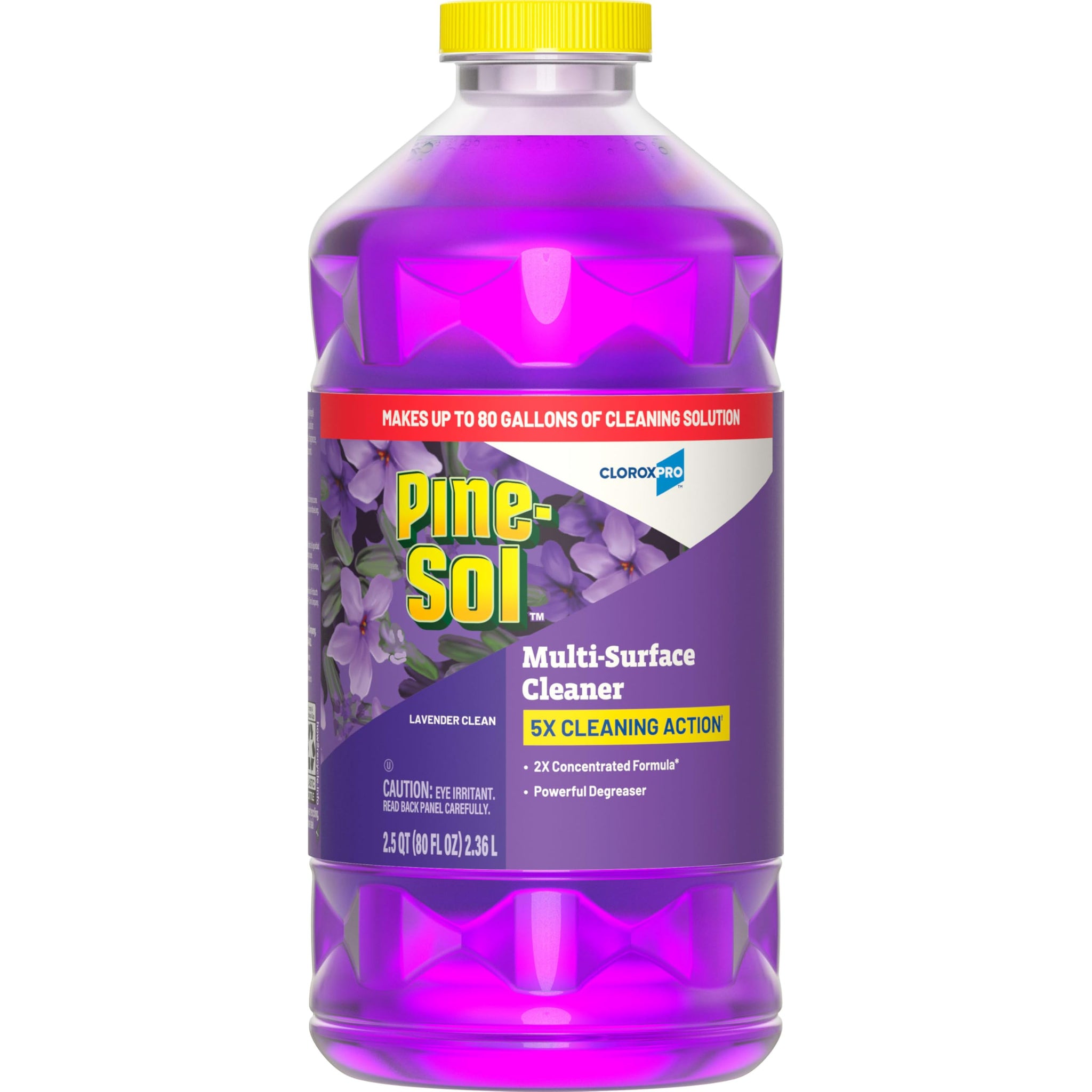 CloroxPro Pine-Sol Multi-Surface Cleaner, All Purpose Cleaner, Lavender Clean, 80 Fluid Ounces (Package May Vary)