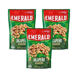 Emerald Nuts, Jalapeno Cashews, 5 Oz, Resealable Bag (Pack of 4)