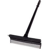 Unger - 965250 Professional Auto Squeegee with Mesh Scrubber, 8" Handle Included