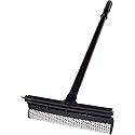 Unger - 965250 Professional Auto Squeegee with Mesh Scrubber, 8" Handle Included