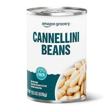 Amazon Grocery, Canned Cannellini Beans, 15.5 Oz
