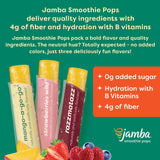 Jamba Smoothie Pops Variety Pack, 16 Count - 100% Fruit Juice Freezer Pops, No Added Sugar, or Colors, 4g Fiber per Serving - Mango-a-go-go