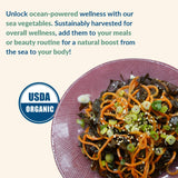 Maine Coast Sea Vegetables Organic Dulse Whole Leaf Bag, Nutritious Food & Seaweed Snacks, Rich in Iodine, North Atlantic Harvest, Great for Salads