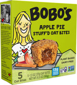 Bobo's Oat Bites Fruit Bites Variety - 15 Apple Pie & 15 Lemon Poppyseed, Whole Grain Oats, Plant Based, Non-GMO, Gluten Free Breakfast Bars, Healthy