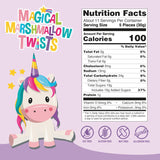 Sophiepops & Gumdrops Magical Marshmallow Twists, Unicorn Candy, Rainbow Marshmallows for Easter or Any Party, Non-Fat, Nut and Gluten Free, 12 Oz, 6