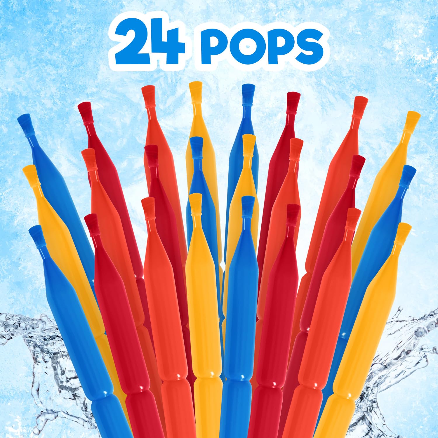 Captain Cool Freeze Pops, Delicious and Refreshing Ice Pops Bulk Variety Pack, Colorful and Fun Popsicles for All Ages, Perfect for Events