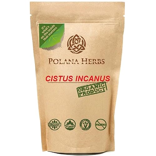 Cistus Incanus Organic Rockrose Loose Herb Herbal Tea Detox, Cleanse, Immune System Booster, Antioxidant, Polyphenols-Phenolic, Caffeein Free, Food