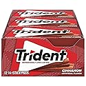 Trident Cinnamon Sugar Free Gum, 12 Packs of 14 Pieces (168 Total Pieces)