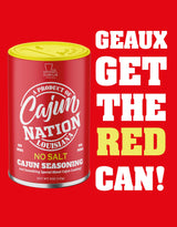 Cajun Nation NO SALT Cajun Seasoning 5 oz - Gluten Free, No MSG- Louisiana Spicy Cajun Seasoning for Turkey, Jambalaya, Gumbo, Seafood & More, 2-Pack