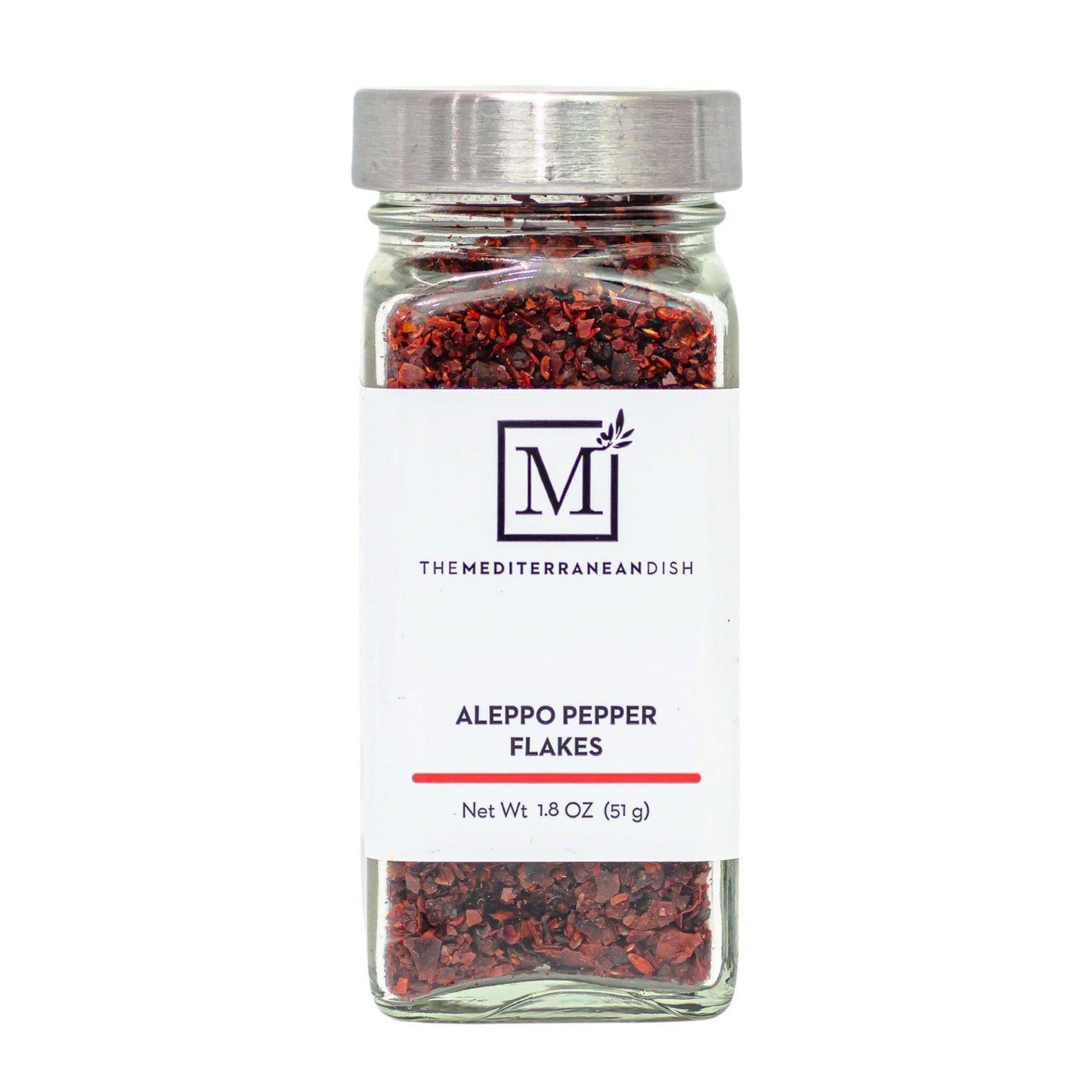 The Mediterranean Dish Aleppo Pepper - Fruity, Tangy, Chili Flakes for Cooking and Grilling - Gourmet Chef Essential - Rustic, Old World Seasoning