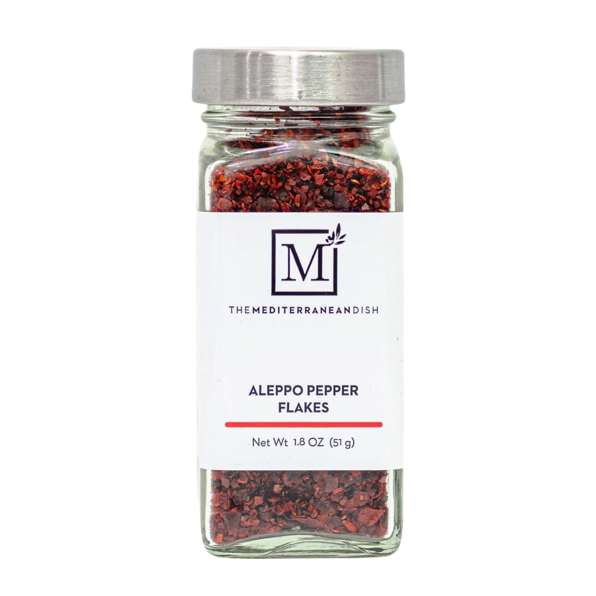 The Mediterranean Dish Aleppo Pepper - Fruity, Tangy, Chili Flakes for Cooking and Grilling - Gourmet Chef Essential - Rustic, Old World Seasoning