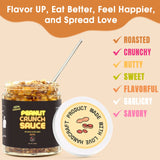 SAUCE UP Asian-Inspired Peanut Crunch Sauce | Bold, Savory & Thick with Roasted Peanut Chunks | Vegan, Keto, Gluten-Free, Non-GMO, No MSG | Perfect