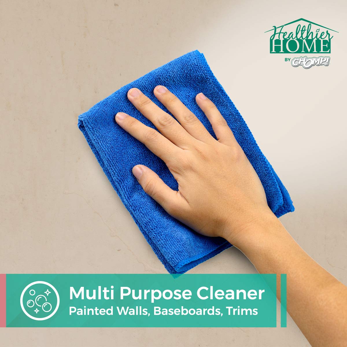 CHOMP! Painted Wall Cleaner Spray: Healthier Home 5-Minute CleanWalls 4-in-1 Multipurpose, Ceiling and Baseboard Cleaning - Dirt, Dust, Odor and Stain