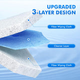 40 Count Disposable Toilet Brush Refills - Compatible with Most Toilet Brushes, Easy Cleaning Toilet Bowl Sponge Wand Heads