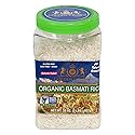 Golden Crown Basmati Rice - 32 oz (2LB) Jar | Long Grain White Rice | Amazing Taste, Healthy Meals & Natural Aromatic Smell | Premium Gluten-Free Rice