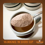 Fireside Coffee Irish Cream Cafe Mocha - Premium Instant Coffee Chocolate Blend - Versatile Caffeinated Drink Mix for Hot, Iced, Milkshake, and Mocha
