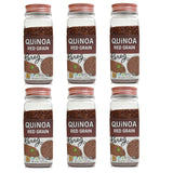 Pereg Red Grain Quinoa (12 Oz x 6 Pack) - Rich in Fibres, Proteins & Iron - Non-GMO, All Natural & Gluten-Free - Ancient Superfood Red Quinoa Grains - Vegetarian & Vegan