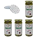 Old South Tomolives Pickled Green Tomatoes 8oz (4 Pack) Bundled with Complimentary 4-count Coasters | Ultimate Martini Garnish | Great Cocktail Snack