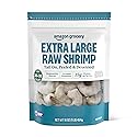 Amazon Grocery, Extra Large Raw Shrimp, Tail On, Peeled & Deveined, 16 Oz, Frozen