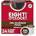 Eight O'Clock Coffee Colombian Peaks, Single-Serve Keurig K-Cup Pods, Medium Roast Coffee, 24 Count