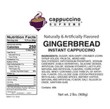 Cappuccino Supreme Gingerbread Instant Cappuccino Mix 6 x 2 lbs