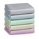 Amersis 5pack Nanoscale Cleaning Cloth, Easy Clean Cloth, Microfiber Cleaning Cloth, Nanoscale Streak-Free Cleaning Cloths Reusable Lint Free Cloth