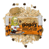 Bobo's Peanut Butter Chocolate Chip Oat Bars, Simple Ingredients, Whole Grain Oats, Plant Based, Gluten Free Breakfast Bars, Non-GMO, Healthy Snacks