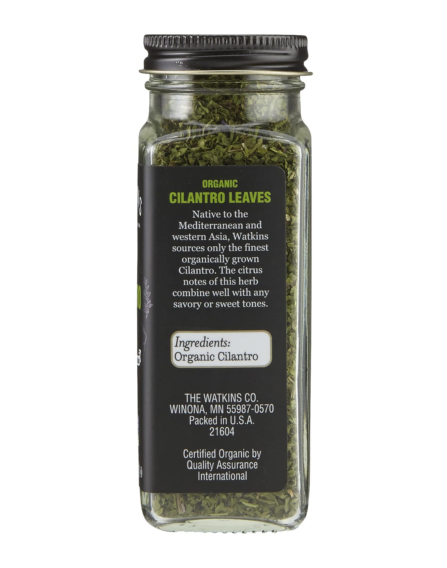 Watkins Gourmet Organic Spice Jar, Cilantro Leaves, Non-GMO, Kosher, 0.63 Ounce Jar, 1-Pack