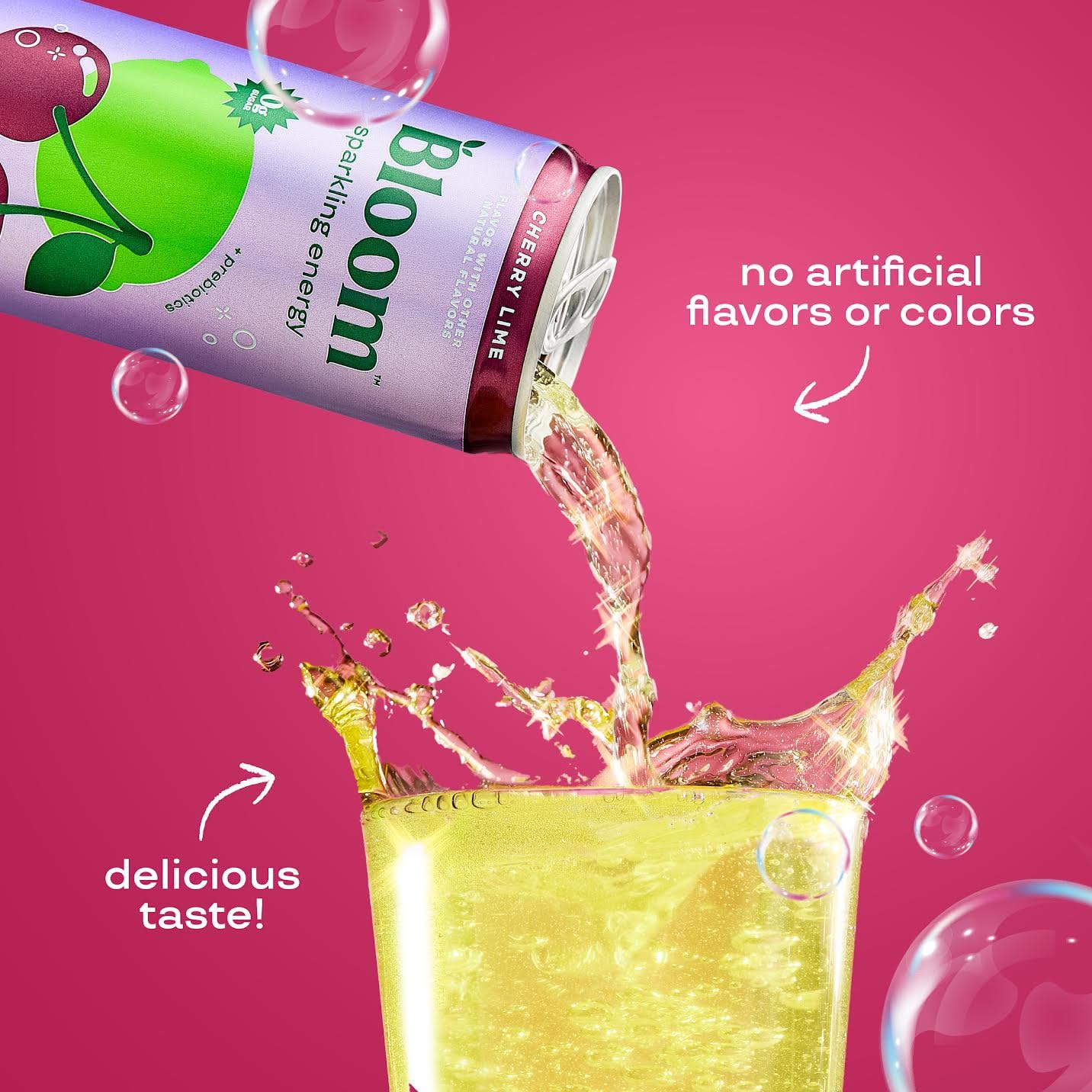 Bloom Nutrition Sparkling Energy Drink - Natural Caffeine, Zero Sugar, 180mg Caffeine - Antioxidant-Rich w/Green Coffee Bean, Green Tea Extract