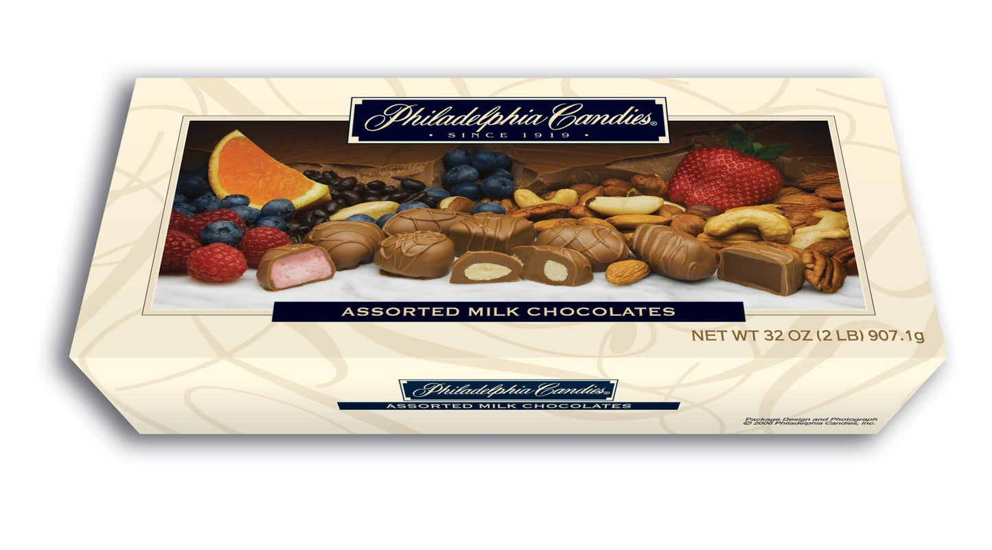 Philadelphia Candies Assorted Milk Chocolates, 2 lb. Gift Box