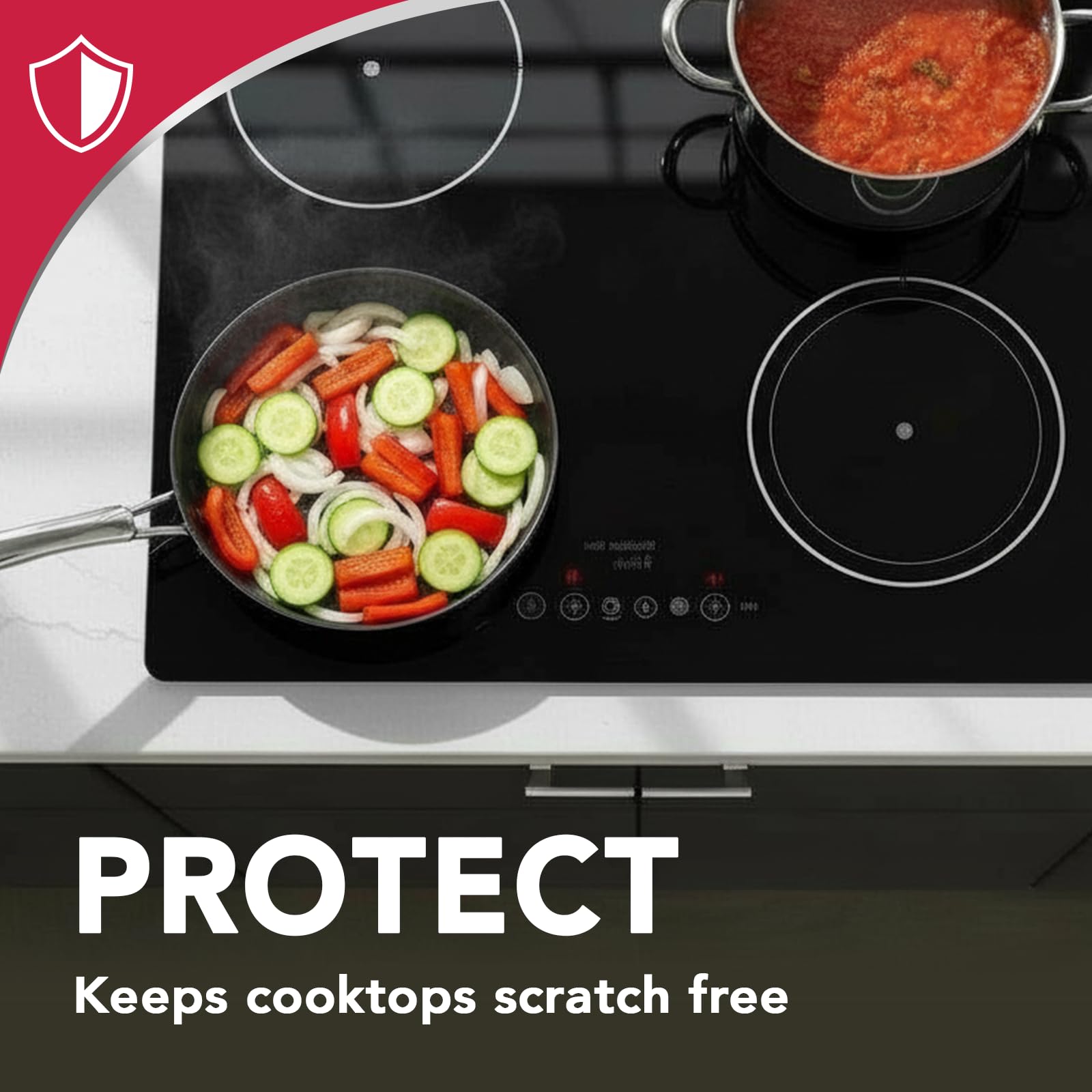 Weiman Cooktop Cleaner Paste, Easily Remove Burned-On Food, Grease and Watermarks, Leaving Your Glass Cook Top Sparkling
