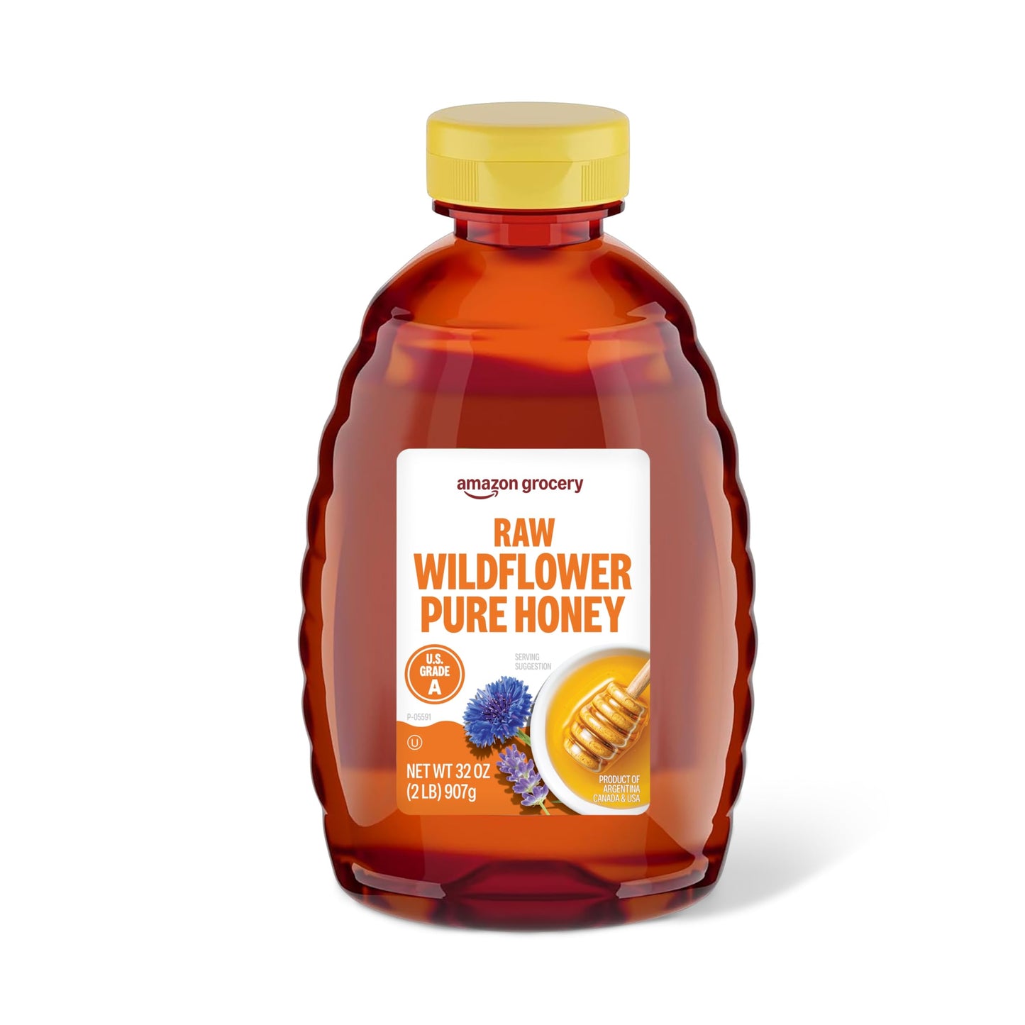 Amazon Grocery, Raw Wildflower Honey, 2 Lb