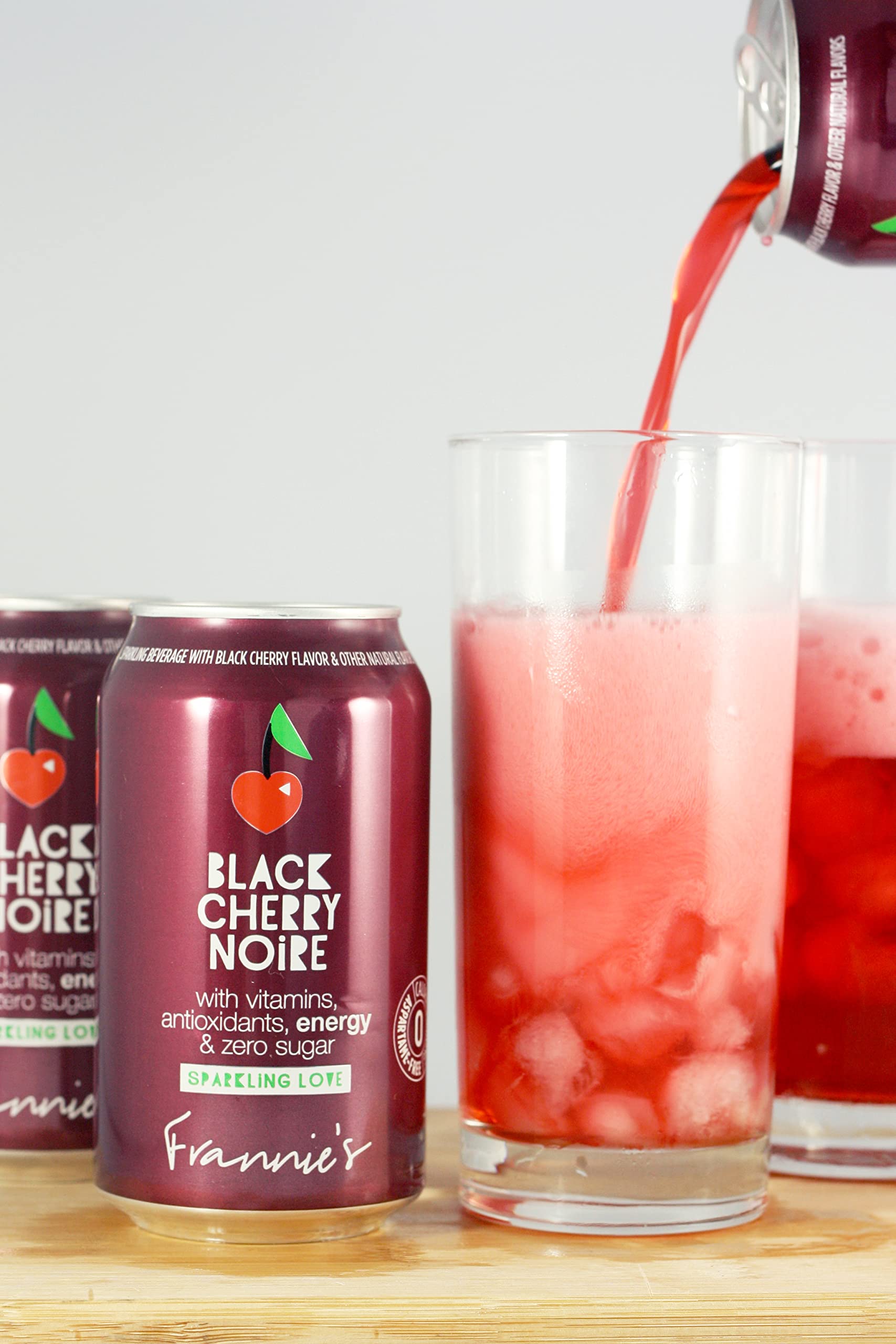 AmishTastes Frannie’s Sparkling Black Cherry Noire, Protected With High-Density Foam, 12 Oz. (Case of 24)