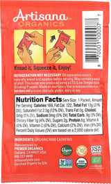 Artisana Organic Raw Cashew Butter, 1.06oz 10 Count by Artisana