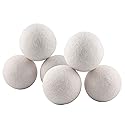 Smart Design Wool Dryer Balls - Natural Eco Fabric Softener - Eliminates Wrinkles & Reduces Static - for Laundry, Clothes, Fabrics - Home Organization