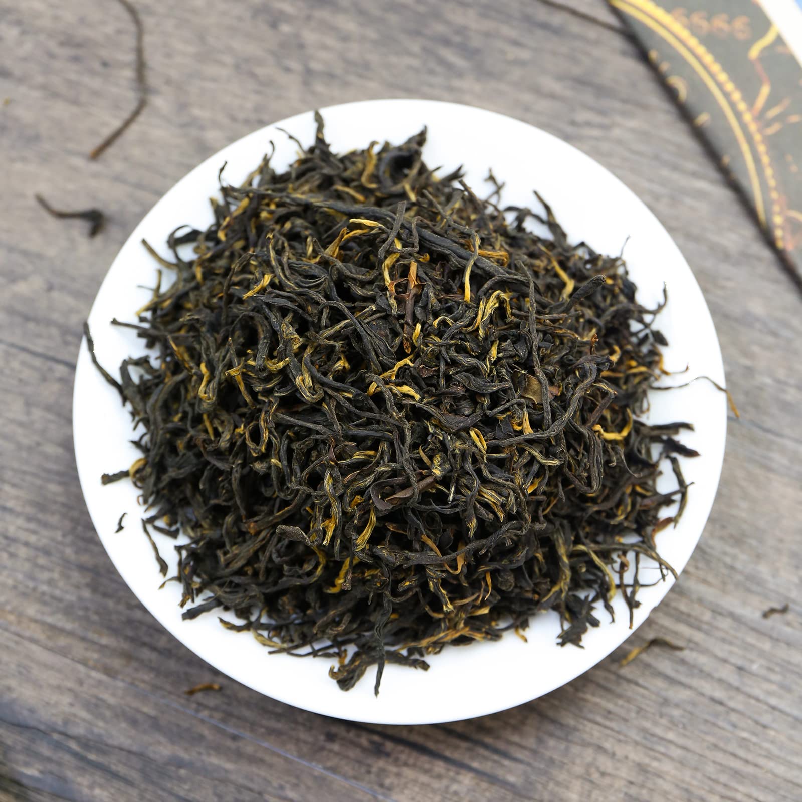 FullChea - Golden Monkey Tea - Chinese Black Tea Loose Leaf with Gold Tips - Health Tea (8.8oz / 250g)
