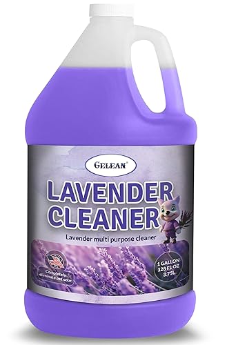 GELEAN LAVENDER Multi Purpose Cleaner & Deodorant - MADE IN USA - Concentrate Lavender cleaner - Strong Odor Floor Cleaner - Floor Cleaner Odor