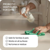 Everneat Probiotic Surface Cleaner Concentrate - Cleans for Days, Refillable, Non-Toxic | Plastic Spray Bottle | Unscented | 1 oz (Just Add Water)