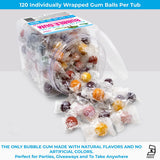 Tree Hugger Bubble Gum, Fantastic Fruit, Natural Flavors, No Artificial Colors, 120 Count Tub