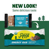 Kate’s Real Food Organic Granola Bars - Peanut Butter Hemp & Flax (2.2 oz, Pack of 12) - Organic Energy Bars Made with Gluten Free Oats - Non GMO, Soy