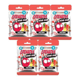 Grenades Gum SOURS - Intense Sour Power Sugar-Free Chewing Gum - SOUR GUM Variety Pack of 5 (120 Pieces) - CRAZY PUNCH Flavor