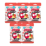 Grenades Gum SOURS - Intense Sour Power Sugar-Free Chewing Gum - SOUR GUM Variety Pack of 5 (120 Pieces) - CRAZY PUNCH Flavor