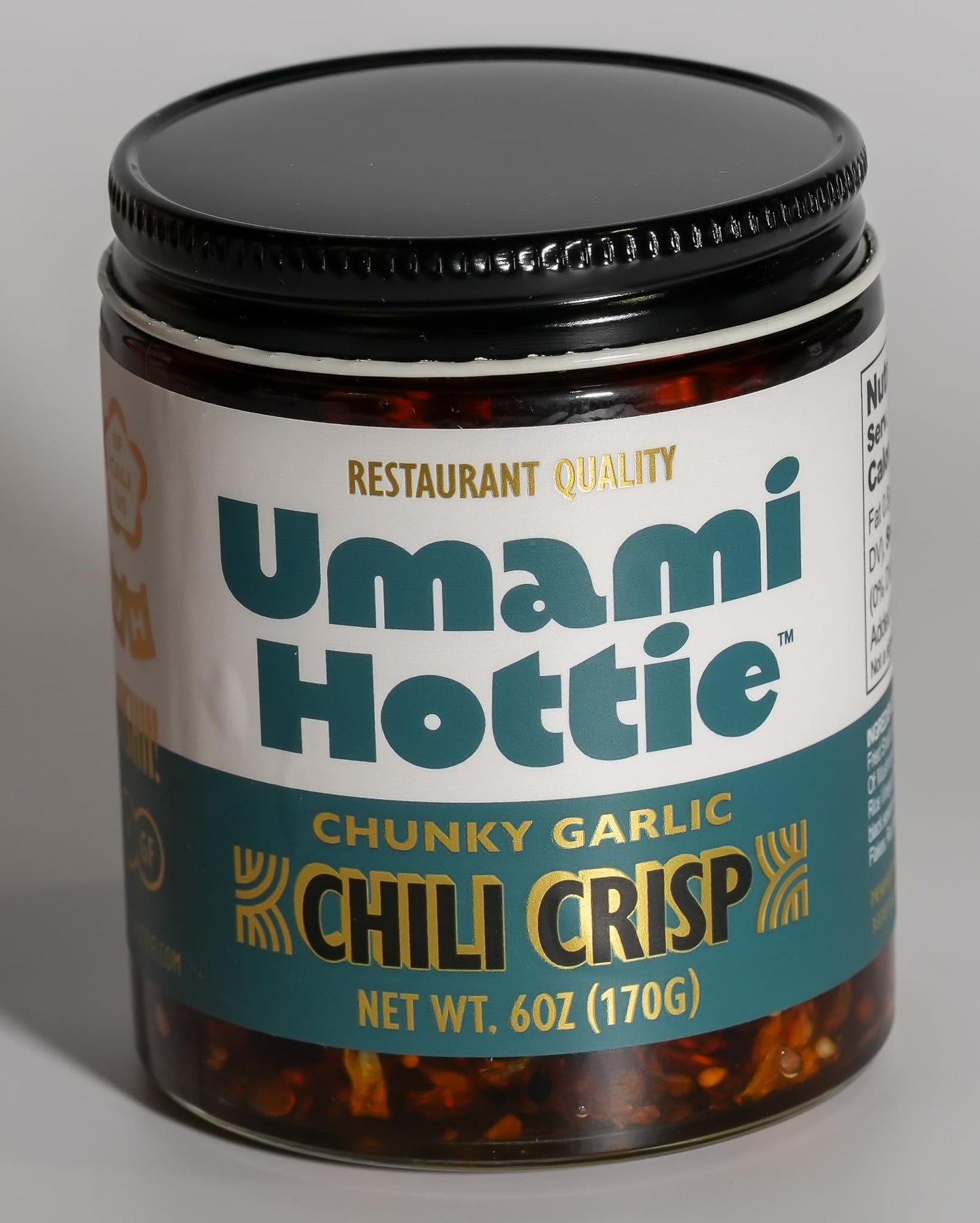 Chunky Garlic Chili Crisp - Flavor Bomb for Rice, Fried Chicken, Grilled Meats, Veggies & More! | Vegan, Gluten-Free, All-Natural | 6 oz