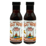 Lem’s Meat Varnish BBQ Sauce 12 oz Bottle Sweet Hot Barbecue Sauce 2-pack