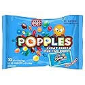 Paskesz Popples Milk Chocolate Family Pack - Naturally Colored, Dye-Free, Non-GMO, Gluten-Free, Kosher Candy-Coated Chocolate Bites - 10 single serve