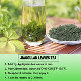 Wild Jiaogulan Tea Leaves, Gynostemma Tea,3.5oz(100g), 100% Natural, Sugar Free, No Gmo